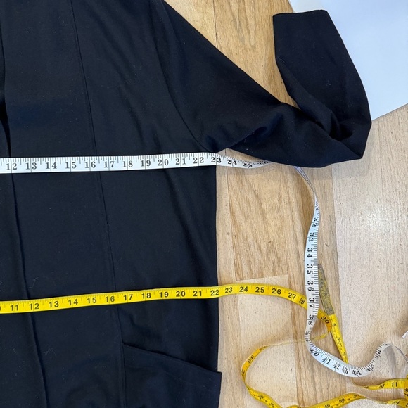 Eileen Fisher 100% wool shawl high collar thin jacket - Picture 13 of 14